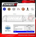 Suzuki GSXR 1000 K9 L0 L1 2009 2011 Motorcycle Muffler Auspuff Sportauspuff Silencer Echappement Silencieux Scarico Scarichi Escape Wydech Tłumik S6 Black Twin Dominator Exhaust System 1