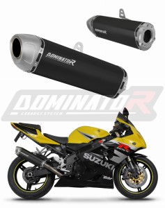Suzuki GSXR 750 K1-K5 2001 - 2005 Toba de esapament S6 NEGRU + dB killer
