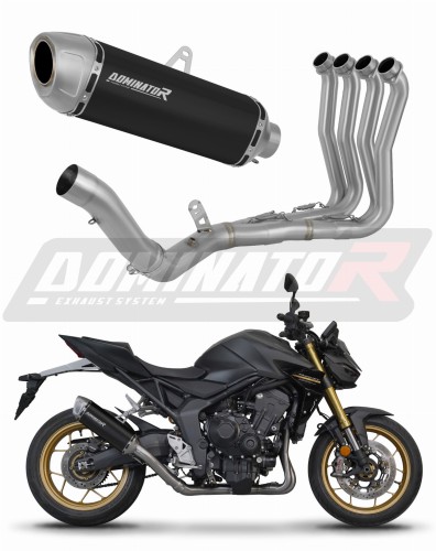 complete exhaust system with muffler DOMINATOR Full System S6 BLACK fits to Honda CB 1000 Hornet / SP 2025