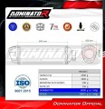 kompletny układ wydechowy z tłumikiem DOMINATOR Full System S6 CZARNY pasujący