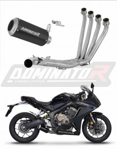 Honda CB 650 R 2019 - 2023 Sistem complet cu colector si toba de esapament GP NEGRU + dB killer medium