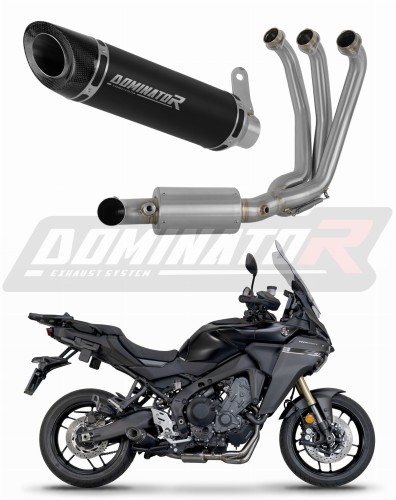complete exhaust system with muffler DOMINATOR Full System HP8 BLACK EX fits to Yamaha Tracer 9 / GT 2025  2026