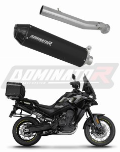 CF MOTO 800 MT 2022 - 2025 Explore / Sport / Touring Toba de esapament MX2 NEGRU + dB killer