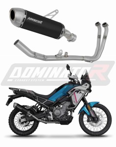 CF MOTO 450 MT 2024 - 2025 (Euro 5+) Sistem complet cu colector si toba de esapament S6 NEGRU + dB killer