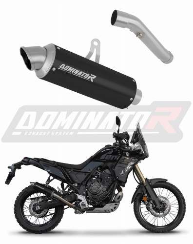 exhaust muffler DOMINATOR GPF BLACK fits to Yamaha Tenere 700 2021  2024 4