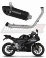 kompletny układ wydechowy z tłumikiem DOMINATOR Full System HP8 CZARNY pasujący do motocykla Yamaha YZF R125 2024 - 2025