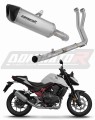 complete exhaust system with muffler DOMINATOR Full System titanium HP6 fits to Honda CB 750 Hornet 2024  2025 5