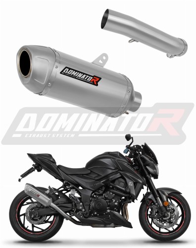 exhaust muffler DOMINATOR S6 fits to Suzuki GSXS 750 2017  2020