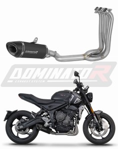 Triumph Trident 660 2021 - 2024 Sistem complet cu colector si toba de esapament HP8 NEGRU + dB killer