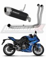 kompletny układ wydechowy z tłumikiem DOMINATOR Full System S6 CZARNY pasujący do motocykla Suzuki GSX-8R / 8S 2023 - 2025