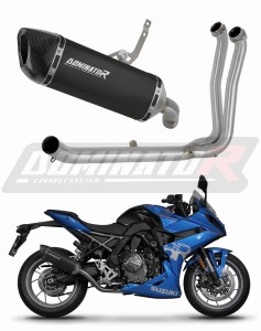 Suzuki GSX-8R / 8S 2023 - 2025 Full Exhaust System Collector Silencer HP6 BLACK + dB killer