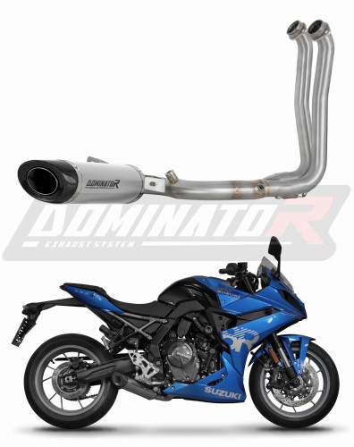 kompletny układ wydechowy z tłumikiem DOMINATOR Full System Tytanowy HP8 pasujący do motocykla Suzuki GSX-8R / 8S 2023 - 2025