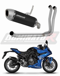 Suzuki GSX-8S / 8R 2022 - 2024 Full Exhaust System Collector Silencer S6 BLACK + dB killer