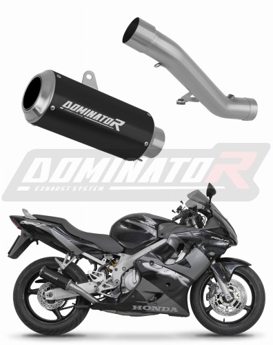 Honda CBR 600 F4i 2001 2006 Exhaust Muffler Auspuff Sportauspuff Silencer Echappement Silencieux Scarico Scarichi Escape Toba de esapament Avgas Ljuddämpare Wydech Tłumik GP Black Noir Nero Negro Svart Schwarz Negru Dominator x
