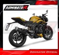 complete exhaust system with muffler DOMINATOR Full System S6 BLACK fits to Triumph STREET TRIPLE 765 S / R / RS 2023  2024
