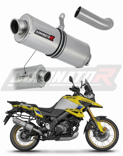 exhaust muffler DOMINATOR homologated road legal OV fits to Suzuki VStrom 1050 DE 2023  2025