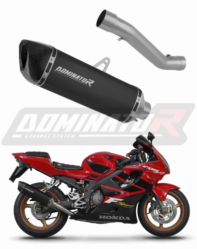 exhaust muffler DOMINATOR HP6 BLACK fits to Honda CBR 600 F4i Sport 2001  2006