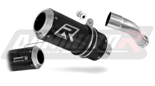exhaust muffler DOMINATOR homologated road legal GP BLACK fits to Honda CB 600F HORNET PC41 2007  2013