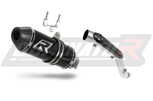 BMW G310R 2016 2022 Exhaust Muffler Auspuff Sportauspuff Silencer Echappement Silencieux Scarico Scarichi Escape Toba de esapament Avgas Ljuddämpare Wydech Tłumik Carbon Tip HP3 Black Noir Nero Negro Svart Schwarz Negru Dominator x