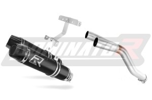Yamaha FZ6 FAZER S2 2006 - 2010 Toba de esapament HP3 NEGRU + dB killer