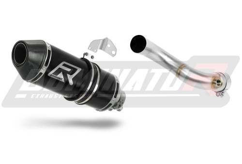 Yamaha MT 09 Tracer 900 2015 2020 Exhaust Muffler Auspuff Sportauspuff Silencer Echappement Silencieux Scarico Scarichi Escape Toba de esapament Avgas Ljuddämpare Wydech Tłumik Carbon Tip HP3 Black Noir Nero Negro Svart Schwarz Negru Dominator x