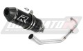 complete exhaust system with muffler DOMINATOR Full System HP3 BLACK fits to Yamaha YZF R125 2008  2013 2