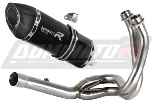 Kawasaki ER 6 N / F 2012 - 2016 Sistem complet cu colector si toba de esapament HP5 NEGRU + dB killer