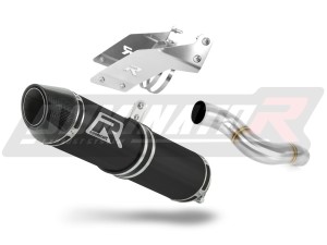 Kawasaki ZX6R 636 2007 - 2008 Toba de esapament HP2 NEGRU + dB killer