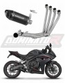 complete exhaust system with muffler DOMINATOR Full System HP8 BLACK fits to Honda CBR 650 R / EClutch 2024  2025 6