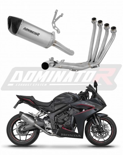 complete exhaust system with muffler DOMINATOR Full System titanium HP6 fits to Honda CBR 650 R / EClutch 2024  2025 6