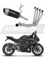 complete exhaust system with muffler DOMINATOR Full System S6 BLACK fits to Honda CB 650 R / EClutch 2024  2025 6