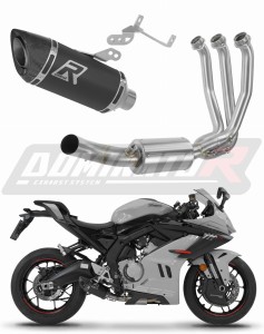 CF MOTO 675 SR-R 2024 - 2026 Sistem complet cu colector si toba de esapament HP8 NEGRU + dB killer