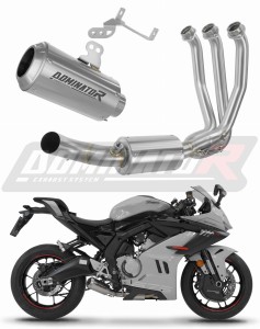 CF MOTO 675 SR-R 2024 - 2026 Sistem complet cu colector si toba de esapament GPS + dB killer