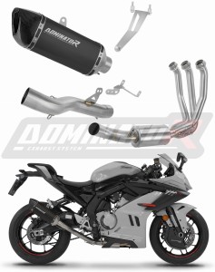 CF MOTO 675 SR-R 2024 - 2026 Sistem complet cu colector si toba de esapament HP6 NEGRU + dB killer