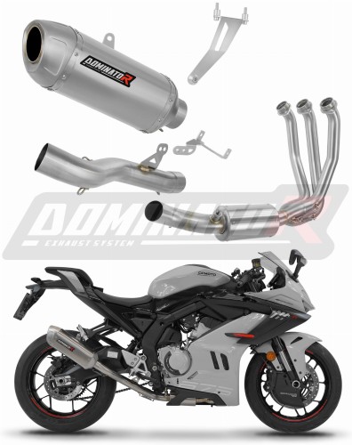 complete exhaust system with muffler DOMINATOR Full System S6 fits to CF MOTO 675 SRR 2024  2026