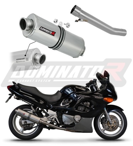 wydech tłumik DOMINATOR Homologowany Owalny pasujący do motocykla Suzuki GSXF 600 1998 - 2006