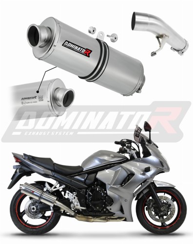 exhaust muffler DOMINATOR homologated road legal OV fits to Suzuki GSX 1250 FA 2010  2016