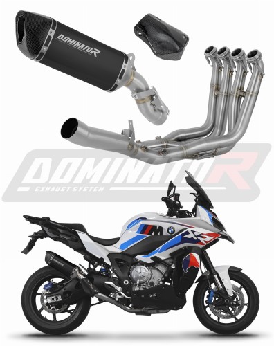 kompletny układ wydechowy z tłumikiem DOMINATOR Full System HP6 CZARNY pasujący do motocykla BMW M1000XR 2020 - 2026