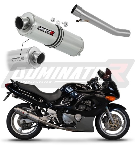 wydech tłumik DOMINATOR Homologowany Okrągły pasujący do motocykla Suzuki GSXF 600 1998 - 2006