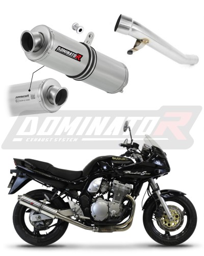 exhaust muffler DOMINATOR homologated road legal ROUND fits to GSF 600 BANDIT 1995  1999