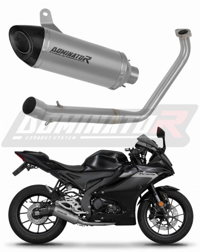 kompletny układ wydechowy z tłumikiem DOMINATOR Full System Tytanowy HP8 pasujący do motocykla Yamaha YZF R125 2019 - 2020
