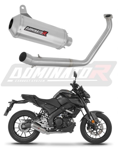 kompletny układ wydechowy z tłumikiem DOMINATOR Full System OV G2 pasujący do motocykla Yamaha MT 125 2020