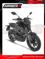 complete exhaust system with muffler DOMINATOR Full System OV G2 BLACK fits to Yamaha MT 125 2020  6
