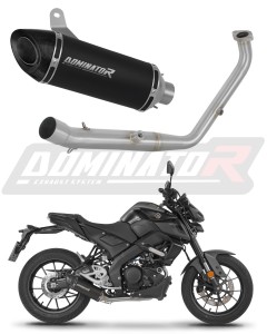 Yamaha MT 125 2024 - 2026 (Euro 5+) Sistem complet cu colector si toba de esapament HP8 NEGRU + dB killer