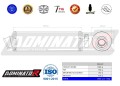 exhaust muffler DOMINATOR homologated road legal ROUND fits to GSX 1200 INAZUMA 1999  2000 2
