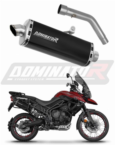 exhaust muffler DOMINATOR P7 BLACK fits to Triumph Tiger 800 XCA 2018  2020