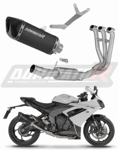 Triumph Daytona 660 2024 - 2026 Toba de esapament HP6 NEGRU + dB killer