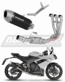 exhaust muffler DOMINATOR S6 BLACK fits to Triumph Daytona 660 2024  2026