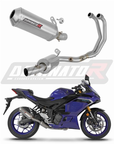 kompletny układ wydechowy z tłumikiem DOMINATOR Full System OV G2 pasujący do motocykla Yamaha YZF-R3 2025 - 2026