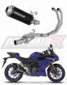 kompletny układ wydechowy z tłumikiem DOMINATOR Full System OV G2 CZARNY pasujący do motocykla Yamaha YZF-R3 2025 - 2026